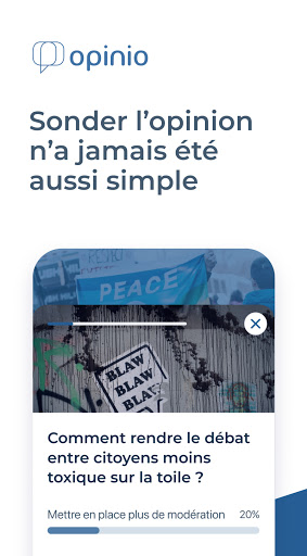 Android application Opinio RTBF screenshort