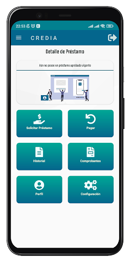 Android application CREDIA screenshort