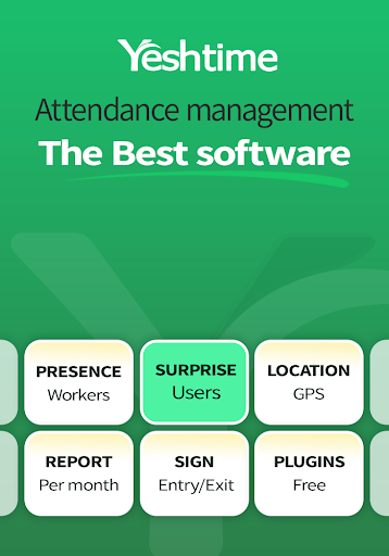 Android application Yesh Time - Attendance Clock screenshort