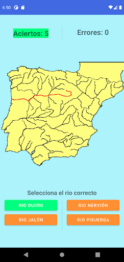 Aprender los ríos de España Screen 2