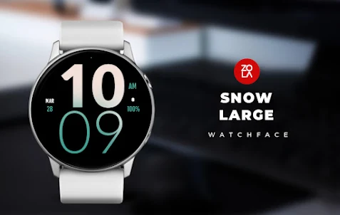 Snow Large Watch Face