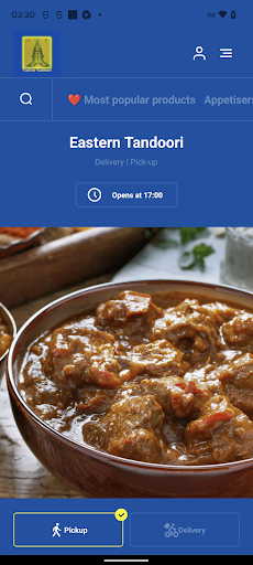 Android application Eastern Tandoori Delights screenshort