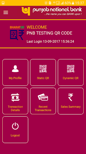 PNB Bharat QR Merchant Screen 2