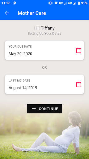 Android application Pregnancy Week by Week screenshort