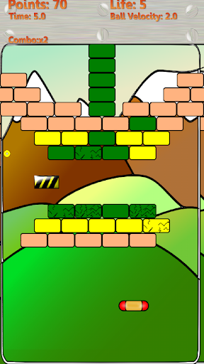 bricks breaker classic game Screen 2