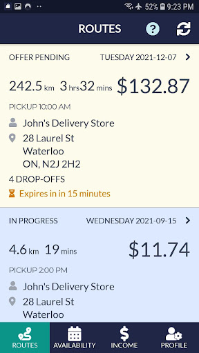 Tyltgo Courier: Deliver & earn Screen 2
