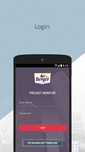 Android application BERGER PROJECT MONITOR screenshort