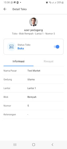 PD Pasar Manado Petugas Screen 2