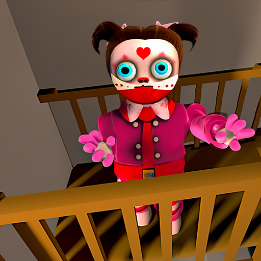 Scary baby in Pink house 3D