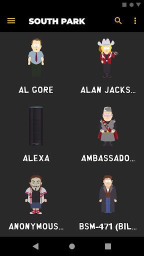 Android application South Park Soundboard screenshort