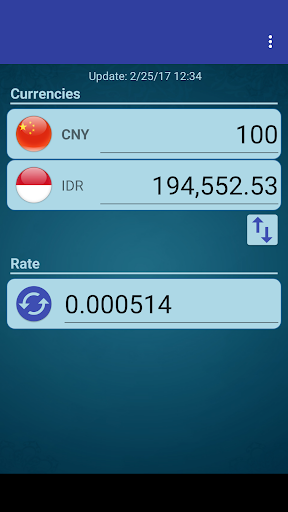 Android application CHN Yuan x Indonesian Rupiah screenshort