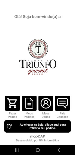 Android application Padaria Triunfo Gourmet screenshort