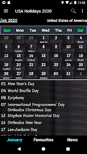 US Holiday Calendar 2021 4