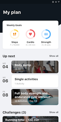 Android application MyoReset screenshort