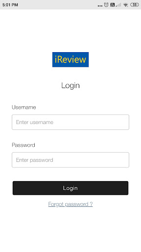 Android application iReview screenshort