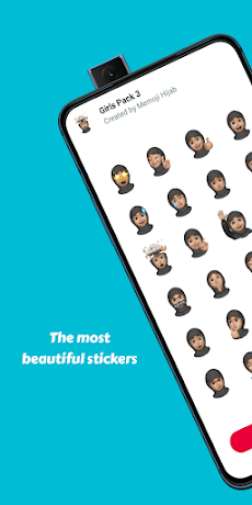 Muslim hijab Memoji Stickersのおすすめ画像3