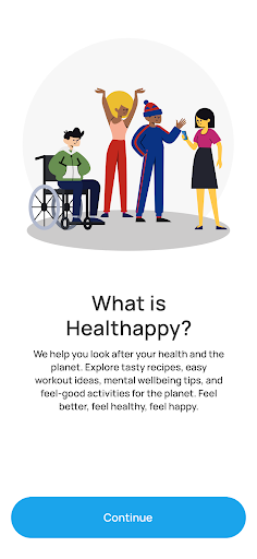 Android application Healthappy screenshort