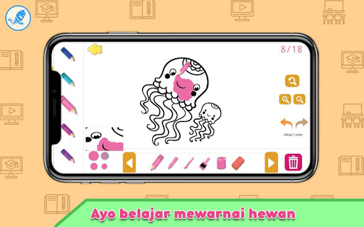 Android application Belna - Belajar Mewarnai Hewan screenshort