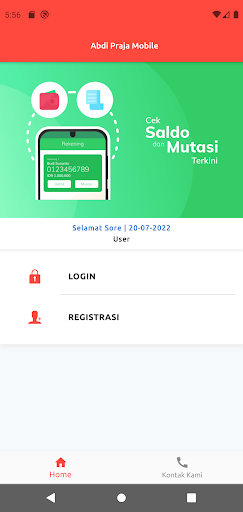 Abdi Praja Mobile Screen 2