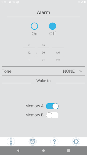ComfortBaseForBluetooth Screen 2