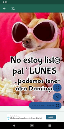 Android application Saludos graciosos y divertidos screenshort