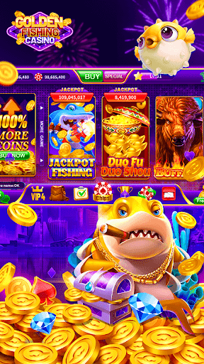 Android application Golden Fishing Slots Casino screenshort