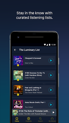 Luminary - Podcast App 33.0 screenshots 1