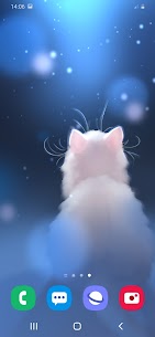 Snow Kitten Live Wallpaper For Android 1