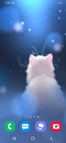 Snow Kitten Live Wallpaperのおすすめ画像1