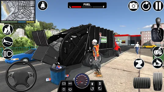 game mô phỏng xe chở rác