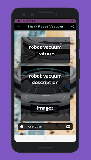Android application shark robot vacuum guide screenshort