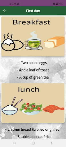 7 days diet Screen 2