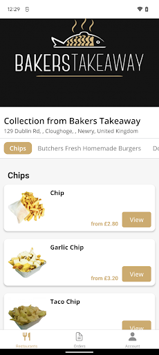 Bakers Takeaway Screen 3