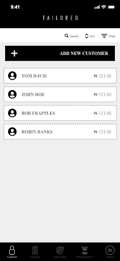 Tailored for Tailors - App for Screen 3