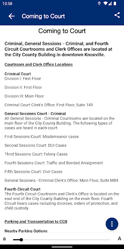 Knox Co. Criminal Court TN Screen 3