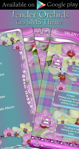 Tender Orchids Dialer theme