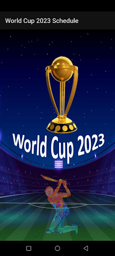 Android application World Cup 2023 Full Schedule screenshort