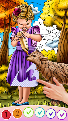Color Swipe Coloring Book game Screen 2