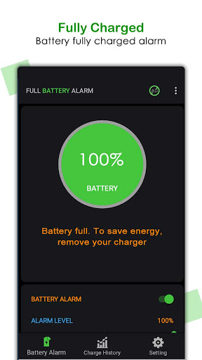 Battery full Alarm 2021