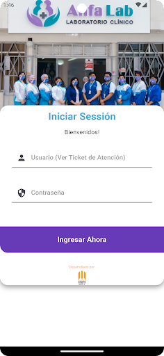 Android application ANFALAB screenshort