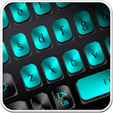 Black Blue Metal Keyboard icon