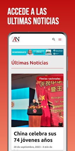 Android application Acercando Naciones screenshort