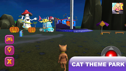 Captura 10 Gato de Halloween parque temát android