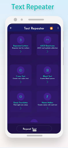 Android application Text Repeater: Word Repetition screenshort