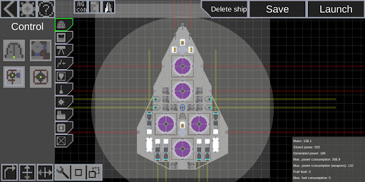 Android application Modular Spaceships screenshort
