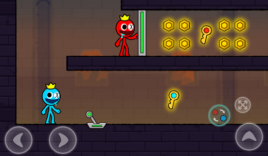 Red and Blue Stickman 2 MOD APK (Unlimited Skin, Lives) 9