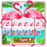 Pink Flamingo Keyboard Theme icon