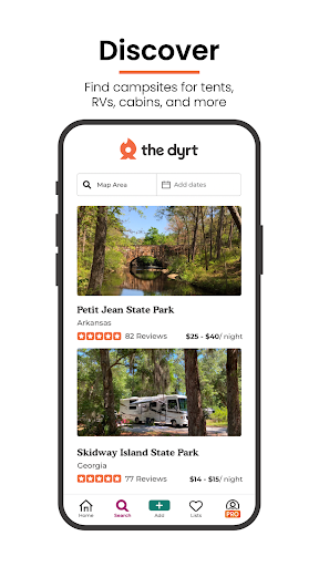 The Dyrt: Tent & RV Camping Screen 2