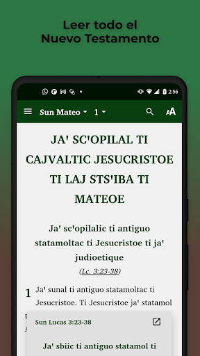 Android application Tzotzil Huixtán Bible screenshort