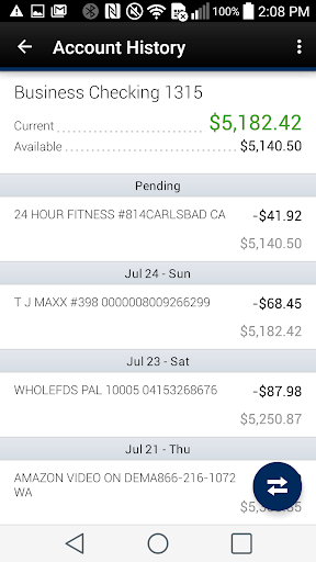 Pegasus Bank Mobile Banking Screen 2